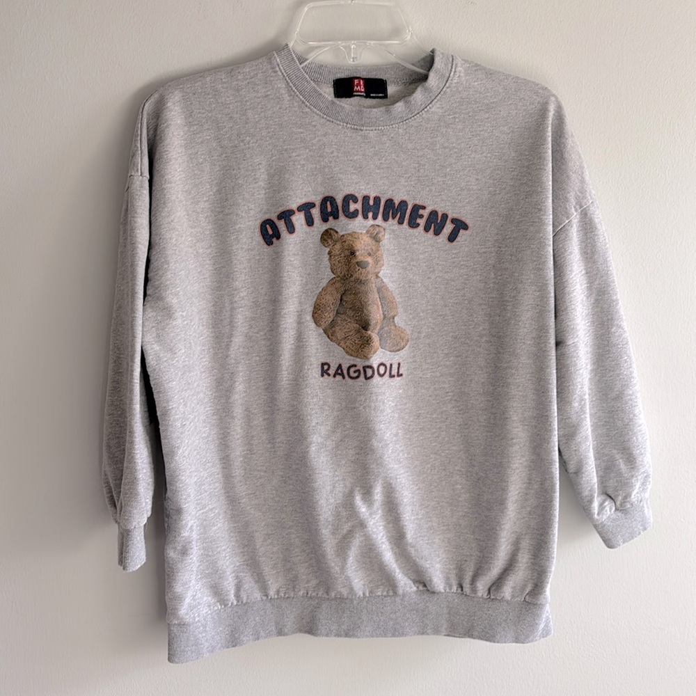 FRMD Korea teddy bear graphic sweatshirt